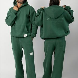 Comfrt Forest Green Hoodie and Sweatpants Set